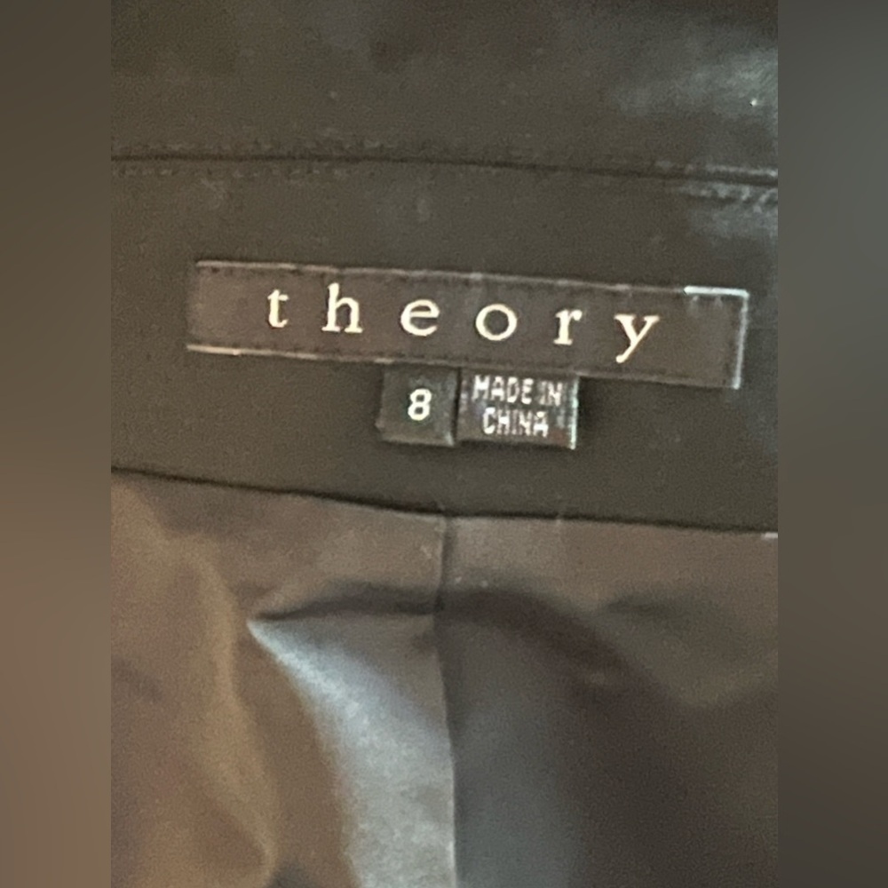 Theory Black Wool Cufflink Button 3/4 Sleeve Professional Suit Blazer Jacket - 8 - Picture 7 of 9